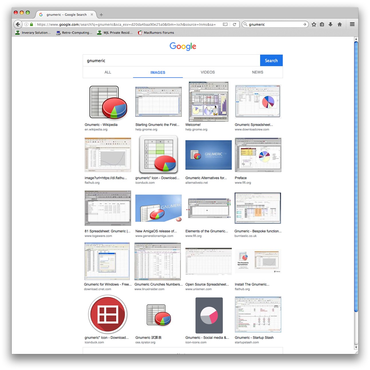 Google gnumeric